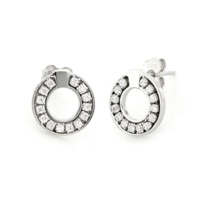 UNOAERRE White silver mini round-shaped earrings