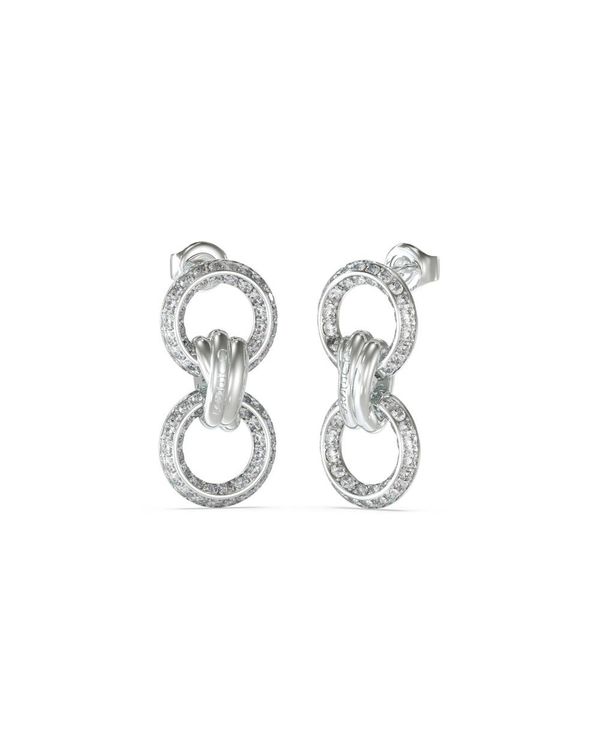 GUESS KNOT YOU Earrings, Steel, Silver-tone plated