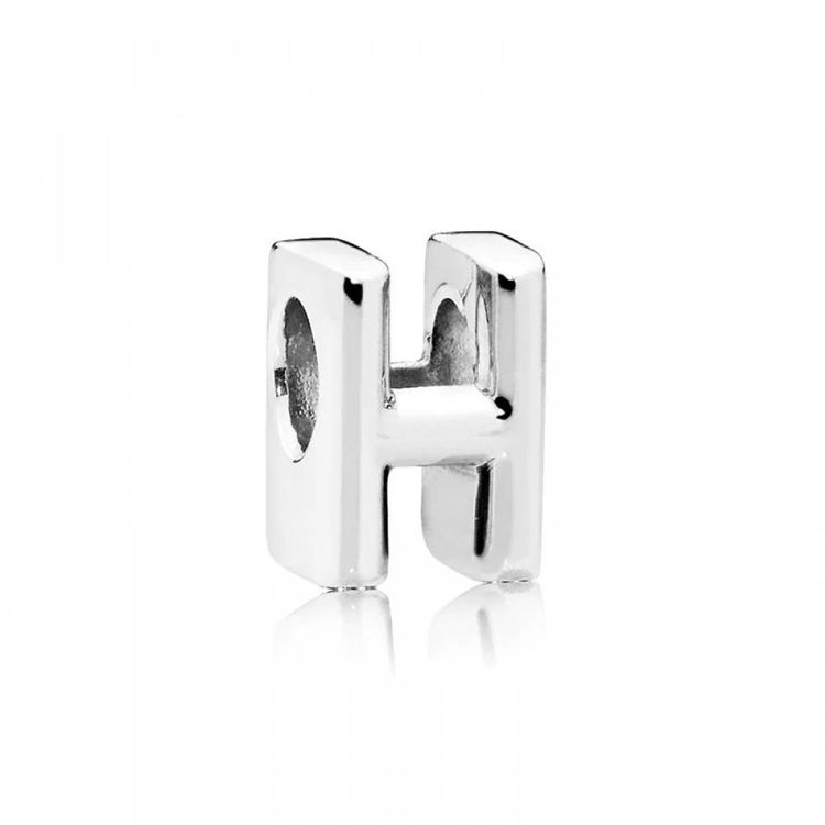 PANDORA Letter H silver charm